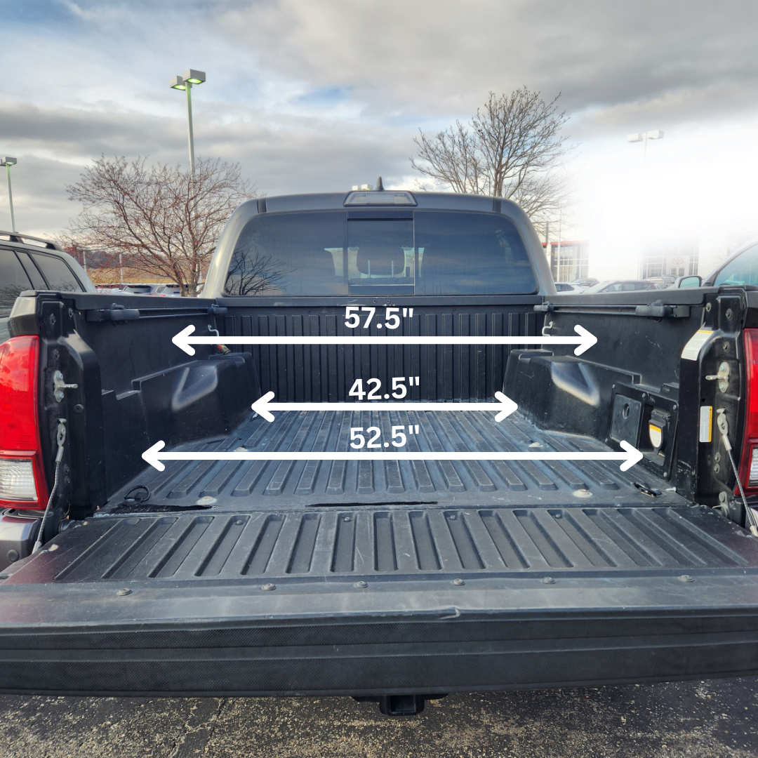 Toyota Tacoma Bed Dimensions (3rd Generation Short Bed) – Pawsitively ...